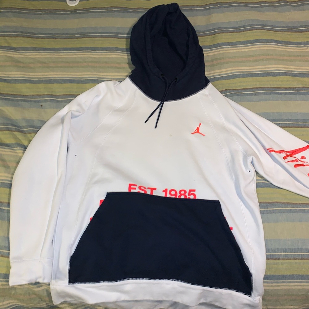 Off white air jordan hoodie collab